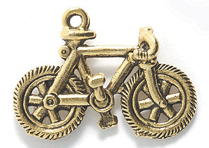 PW46-AG: Charm Bicycle Ant Gold 17x23mm-1PC