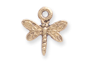 PW865-AG: Pendant Dragonfly Ant Gold 14mm - 1PC