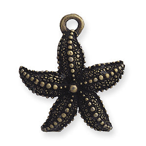 PW179-LG: Pendant Starfish Gold 19mm-1PC