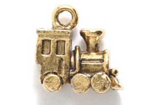 PW222-AG: Charm Train Ant Gold 15x16mm - 1PC