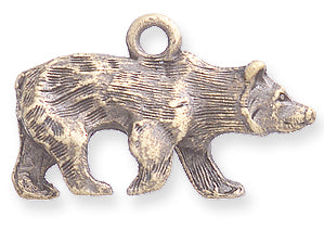 PW243-G: Bear Pendant Ant Brass 15x24mm-1PC