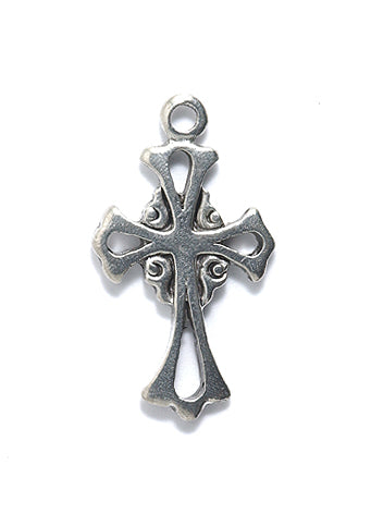 PW6148-S: PW Charm Cross Ant Pewter 27mm 1PC