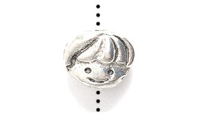 PW1153-S: Bead Boy Head Silver 8x10mm-1PC