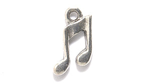 PW2016-S: Charm 8th Note Ant Pewter 5x12mm 1PC