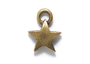 PW485-G: Charm Star Ant Brass 10x12mm-1PC