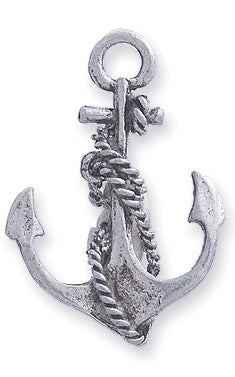 PW546-S: Pendant Anchor Ant Pewter 19x27mm 1PC