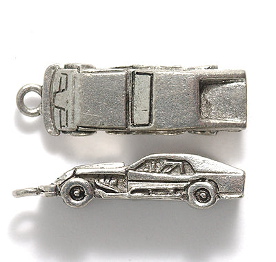 PW3472-S: Charm Modifed Race Car Ant Pewter 26mm 1PC