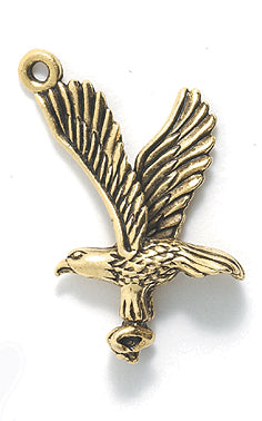 PW4135-AG: American Bald Eagle Ant Gold 20x25mm-1PC