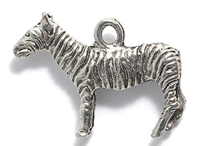 PW2548-S: Pendant Charm Zebra Silver 16x22mm-1PC