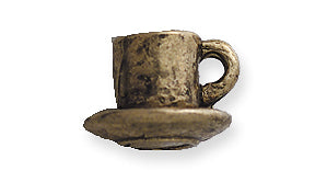 PW215-AG: Charm Coffee Cup Ant Gold 8x12mm - 1PC