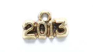 PW2032-AG: Charm Year 2013 Ant Gold 8x13mm - 1PC