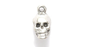 PW316-S: Skull Charm Ant Pewter 4x8mm 1PC