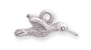 PW285-S: Charm Hummingbird Ant Pewter 8x15mm 1PC