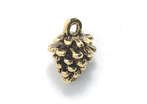 PW782-AG: Pendant Pine Cone Ant Gold 8x13mm - 1PC