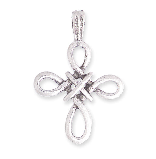 PW884-S: Pendant Cross Celtic Well Being Ant Pewter 39mm 1PC