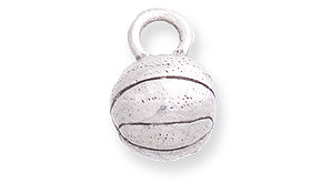 PW261-CS: Basketball Charm Ant Pewter 8x13mm 1PC