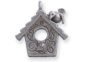 PW4125-S: Bird House Silver 18mm-1PC