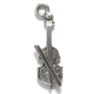 PW5171-S: Charm Cello w/Bow Ant Pewter 8x23mm 1PC