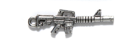 PW6213-S: Charm Rifle Ant Pewter 32mm 1PC