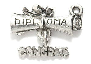 PW3255-S: Diploma W/Congrats Pewter 21mm-1PC