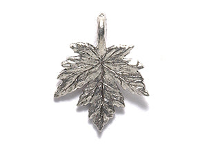 PW6003-S: Charm Maple Leaf Silver 12x15mm-1PC