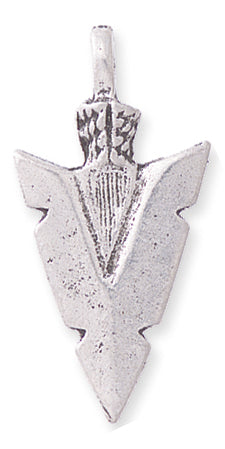 PW275-S: Pendant Arrowhead Silver 17x34mm-1PC