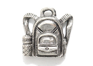 PW3111-S: Charm Backpack Ant Pewter 14x14mm 1PC