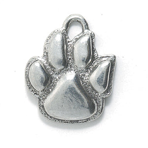 PW5212-S: Charm Paw Ant Pewter 12x20mm 1PC