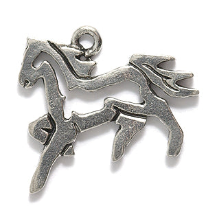 PW1004-S: Charm Horse Ant Pewter 18x25mm 1PC