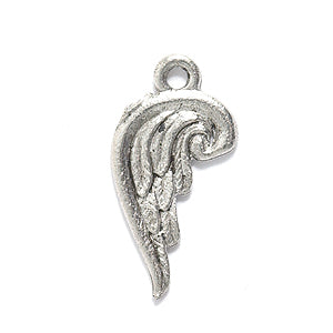 PW3647-S: Charm Angel Wing Silver 20mm-1PC