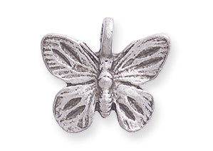 PW796-S: Charm/pendant Butterfly Ant Pewter 14x15mm 1PC