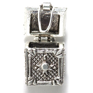 PW5219-S: Prayer Box W/Latched Lid Silver 12x15mm-1PC