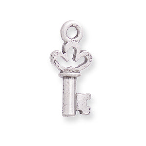 PW235-KS: Key Charm Ant Pewter 8x17mm 1PC