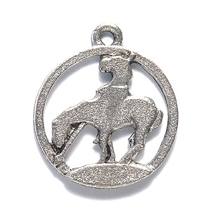 PW2044-S: Charm End Of Trail Symbol Silver 18mm-1PC