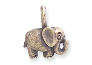 PW101-G: Charm Elephant Ant Brass 12x15mm-1PC