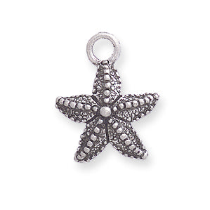 PW179-SS: Charm Starfish Ant Pewter 13mm 1PC