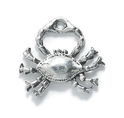 PW555-S: Charm Crab Ant Pewter 22x25mm 1PC