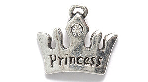 PW1101-AS: Princess Crown w/Crystal Bright Silver 11x15-1PC