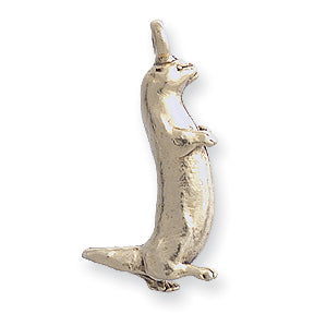 PW5036-AG: Charm Otter Standing Ant Gold 11x21mm-1PC