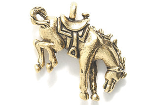 PW5651-AG: Charm Bucking Horse Ant Gold 15x21mm-1PC