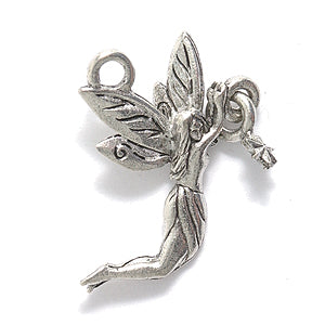 PW629-S: Charm Fairy W/Star Dangle Silver 19x20mm-1PC