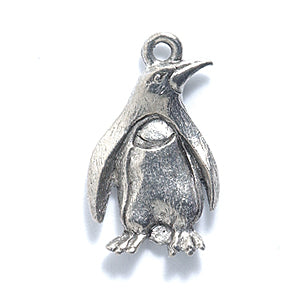 PW2026-S: Charm Penguin Silver 20mm-1PC