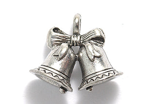 PW4189-S: Christmas Bells Silver 15x17mm-1PC