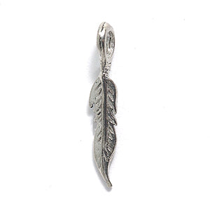 PW4-S: Charm Feather Ant Pewter 21mm 1PC