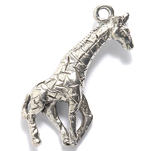 PW151-S: Charm Giraffe Ant Pewter 11x24mm 1PC