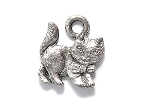 PW5806-S: Charm Cat Ant Pewter 11x13mm 1PC