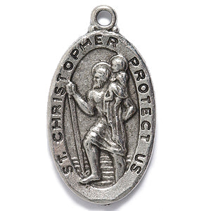 PW3481-S: Pendant Saint Christopher Ant Pewter 14x26mm 1PC