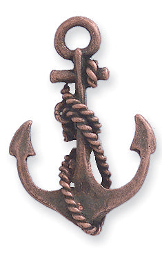 PW546-C: Pendant Anchor Ant Copper 19x27mm-1PC