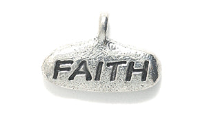 PW5272-S: Charm Pendant Faith Ant Pewter 10x16mm 1PC