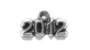 PW2031-S: Charm Year 2012 Ant Pewter 8x13mm 1PC